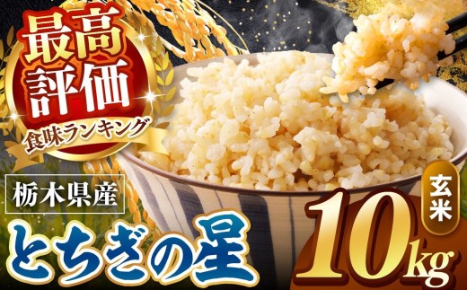 【先行予約】令和8年度産 玄米 約10kg とちぎの星 |  米 お米 こめ 玄米 ご飯 ごはん とちぎの星 大粒 限定 ふるさと納税 栃木県 真岡市 送料無料