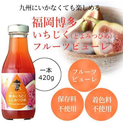 ふるさと納税 水俣市 九州を飲む! 九州 フルーツ ピューレ いちじく とよみつひめ 420g 1本 【福田農場】 |  | 01