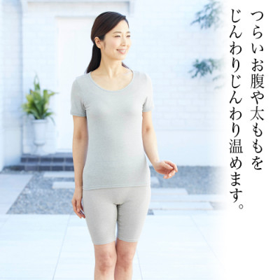 
            着る岩盤浴BSファイン　スタンダード5分丈スパッツ＜LLサイズ/グレー＞【1475628】
          