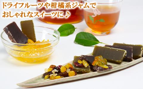 きつきシャリ羊羹食べくらべ２本セット（小倉シャリ・濃茶シャリ各１本）【和菓子 木付や】＜117-014_5＞