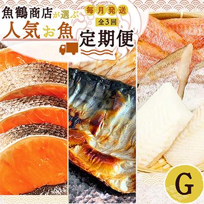 ふるさと納税 印南町 【毎月定期便】海鮮セットG(銀鮭切身・サバフィレ・3種切身)全3回