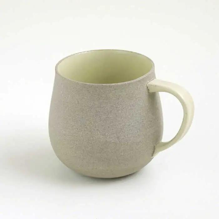 【波佐見焼】カラービスク マグカップ2色セット 黄色・黒【光和陶器】[SC77]