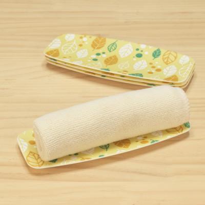 ふるさと納税 和歌山市 友禅和紙 おしぼり トレー オータム リーフ イエロー 5枚セット 北欧風のおしぼりトレー |  | 01