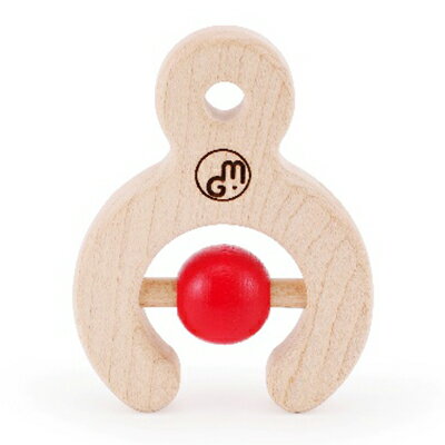 【ふるさと納税】DARUMA～歯がためにも安心なラトル～／red（レッド） 出産祝い ベビー用おもちゃ 赤ちゃん用おもちゃ 国内製造 日本のおもちゃブランド 木製 ファーストトイ