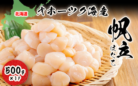 【ふるなびWEEK対象】北海道オホーツク海産帆立（500g × 1P） ABN004 | 帆立 FN-Limited