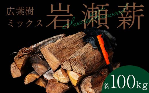 【2月発送】大割サイズ！福島県産「乾燥薪」100kg F6Q-263