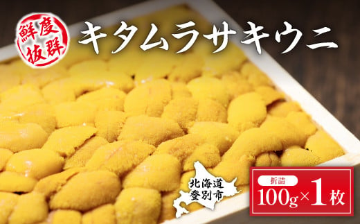 
            極上 北海道産 キタムラサキウニ 折詰100g うに ウニ 生ウニ キタムラサキウニ  雲丹 高級 おつまみ ふるさと納税 北海道 登別市 ※2025年6月下旬～順次発送
          