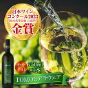 【ふるさと納税】TOMOEデラウェア 白ワイン やや辛口 750ml 1本 ワイン 受賞 ギフト 三次市 / 広島三次ワイナリー[APAZ001]