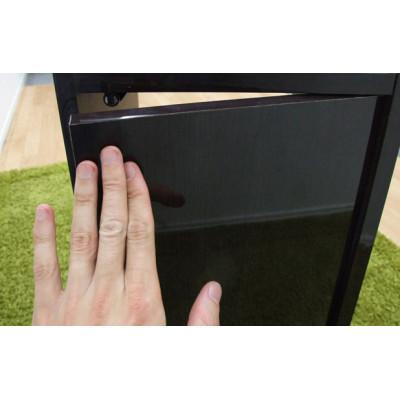 ふるさと納税 海南市 鏡面モデム収納ラックスリム　ブラウン |  | 02