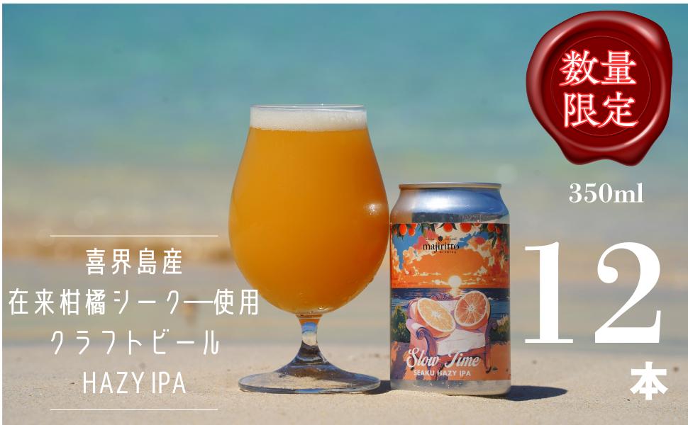 
            クラフトビールSlow Time 12本　5.5%　350ml
          