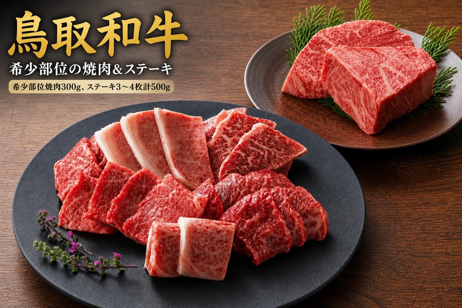 
                  DN-11　鳥取和牛希少部位の焼肉＆ステーキ
                