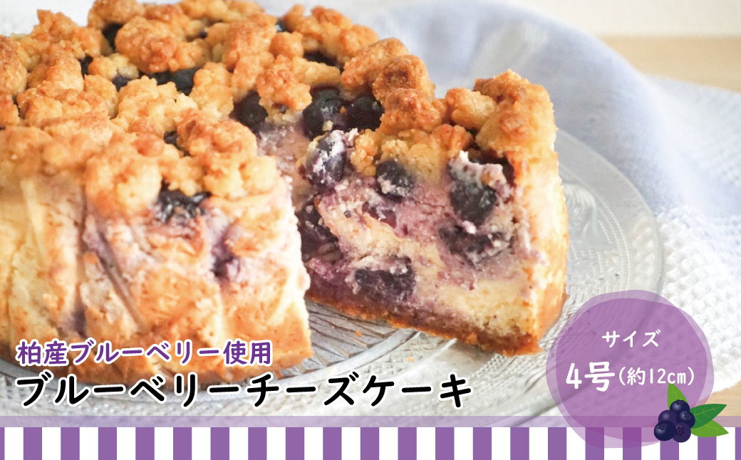 
【柏市産ブルーベリー使用】 ブルーベリーチーズケーキ
