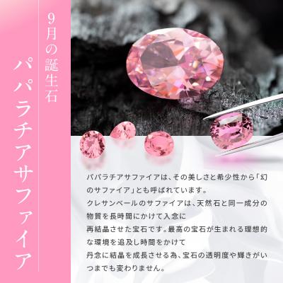 ふるさと納税 京都市 【京セラ】クレサンベール〈パパラチアサファイア〉ネックレス|京都 ハイジュエリー 人気ブランド |  | 01