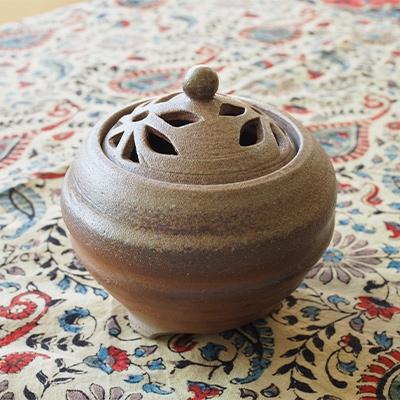 ふるさと納税 浅口市 備前焼　香炉