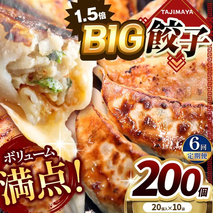 【定期便6回】たじまや オリジナル ビッグ 餃子 200個