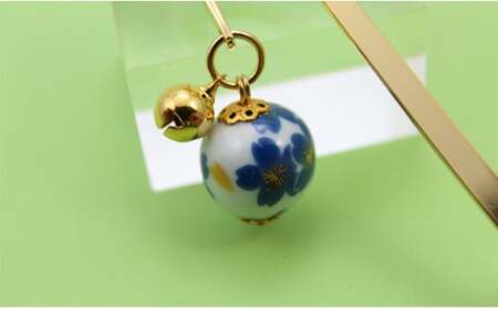 A10-130 二宮閑山 有田焼ブックマーカー2個 桜紋様 青桜紋様