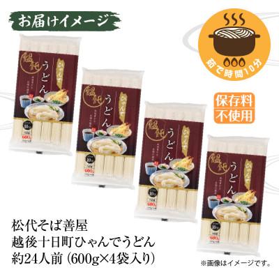 ふるさと納税 十日町市 ひゃんでうどん(600g×4袋)約24人前 松代そば善屋 新潟県十日町市 |  | 02