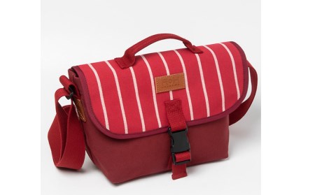 「琉球帆布」ツートンメッセンジャーS / レッド【価格改定】