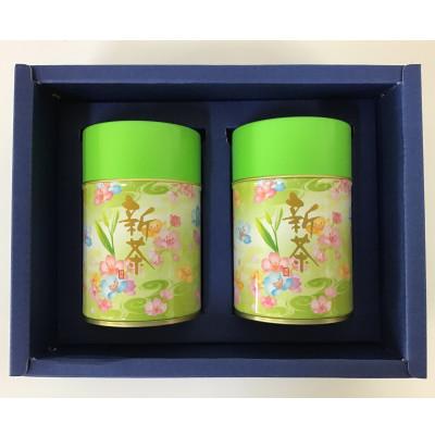 ふるさと納税 袋井市 深蒸し新茶《初づみ》新茶缶100g×2