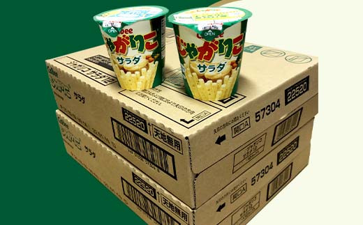 カルビーじゃがりこサラダ2箱（24個）【下妻工場産】【 お菓子 おやつ ポテト じゃがいも 人気 ふるさと納税 サラダ味 】