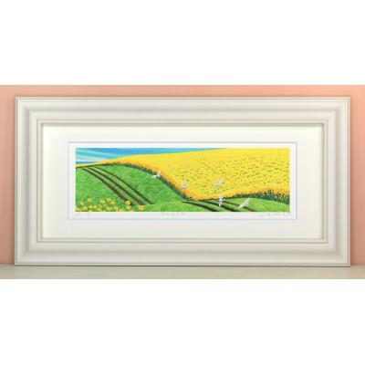 ふるさと納税 川口市 栗乃木ハルミ版画額装品「peace」