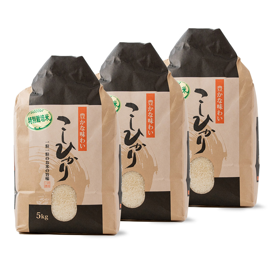 特別栽培米こしひかり5kg　定期便3回