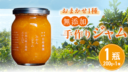 岩﨑農園 無添加 手作り ジャム 200g 1本 広島県 大崎上島町 瀬戸内 離島 農家 完全受注生産 新鮮 フレッシュ フルーツ いちじく みかん いちご ブルーベリー キウイ 果物 パン
