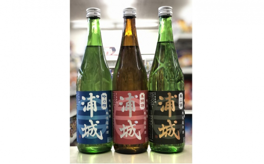 
【生酒】純米吟醸無濾過原酒「浦城」「赤浦城」「青浦城」720ml 各1本
