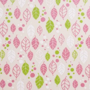 タツクラフト 友禅和紙コースター 5枚セット スプリングリーフ ピンク