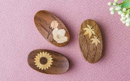 木象嵌 箸置きセット 岩手県 北上市 夢工房 E0302 木目 ウォールナット 無垢材 お土産 お祝い 出産祝い 結婚祝い 誕生日 プレゼント 就職祝い 還暦祝い 成人祝い 記念日