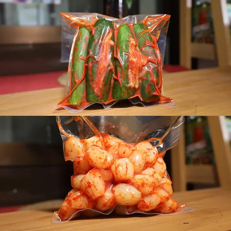【ふるなびWEEK対象】キムチ 5種 (きゅうり らっきょう ごぼう 白菜 季節のキムチ)セット 2.1kg ～ 2.7kg (1袋 約350～450g×5種類) AF-003