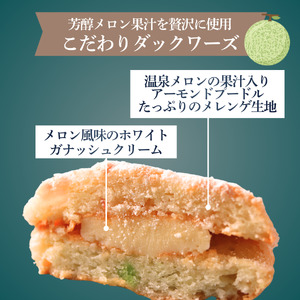 ~温泉育ちのメロンが香る~ メロンケーキ・ダックワーズセット　【 焼き菓子 】