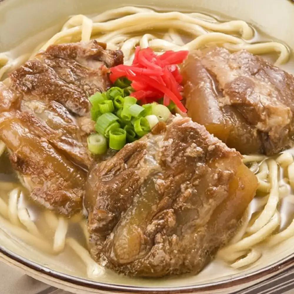 沖縄そば そば家鶴小 (ちるぐゎー) ソーキそば 4食セット  BCCG002 そば