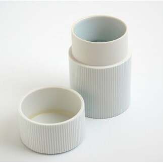 有田焼 白磁 鎬(しのぎ）茶器セット【李荘窯業所】食器 器 うつわ モダン 和食器 シンプル しのぎ 李荘窯 110000円 11万円 A110-66_イメージ5