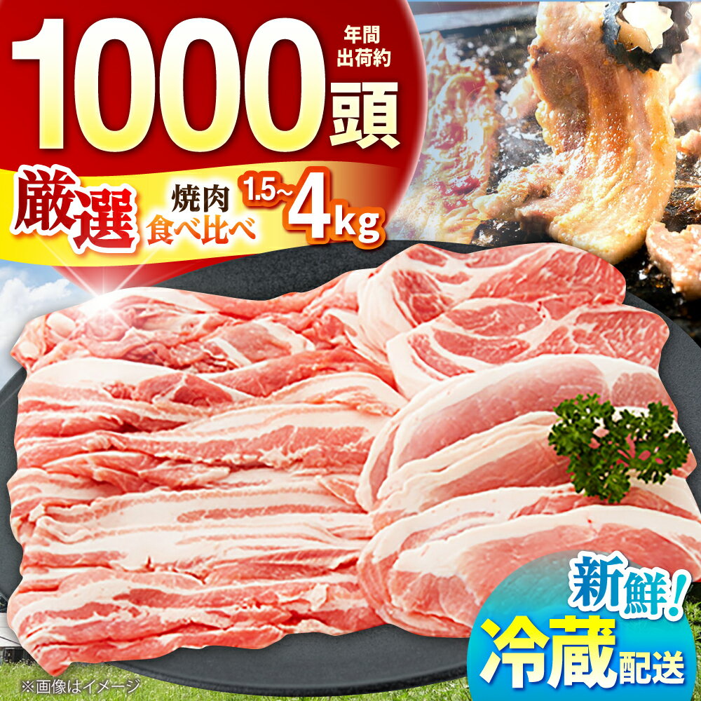 【ふるさと納税】【選べる容量】ええやんさくらポーク 小林ファーム 豚肉 焼肉 セット / 豚肉 三元豚 肩ロース バラ モモ スライス 豚バラ / 亀山市/小林ファーム[AMAB061]