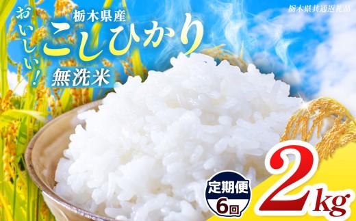 【栃木県共通返礼品】【先行予約】【令和8年度産】【定期6回】 訳あり 栃木県産 コシヒカリ 無洗米 2kg |定期便 選べる ふるさと 納税 コシヒカリ とちぎの星 お米 精米 白米 大粒 小粒 okome kome ご飯 無洗米 栃木県 那珂川町 送料無料