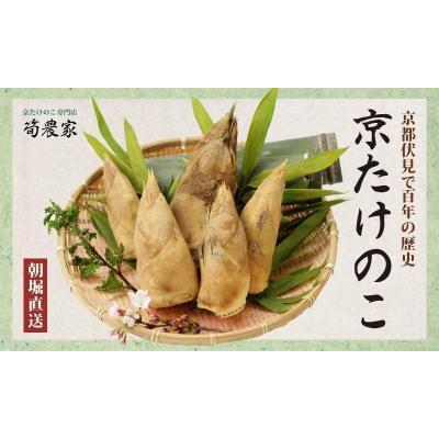 ふるさと納税 京都市 先行受付【筍農家】京都産 朝堀りたけのこ 優秀品　4KG(3-7本)