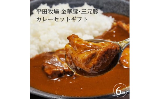 SC0503　日本の米育ち金華豚・三元豚コラーゲン入りカレーギフト
