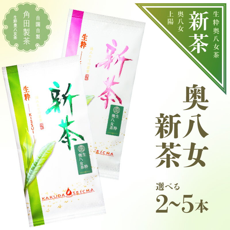 【ふるさと納税】《レビューキャンペーン》 【新茶】奥八女新茶　詰合わせ 選べる個数（2本・3本・5本）【2025年5月発送開始】 期間限定 新茶 八女茶 濃厚 まろやか 爽やか 贈り物 詰合せ