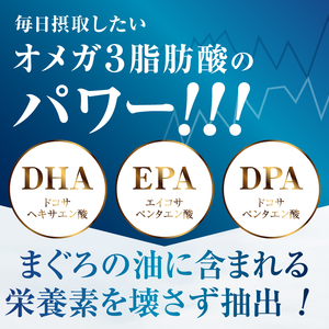 【定期便12回】まぐろ非加熱眼窩脂肪油DHA EPAサプリメント：120粒／1袋×12ヶ月 (b120-045)