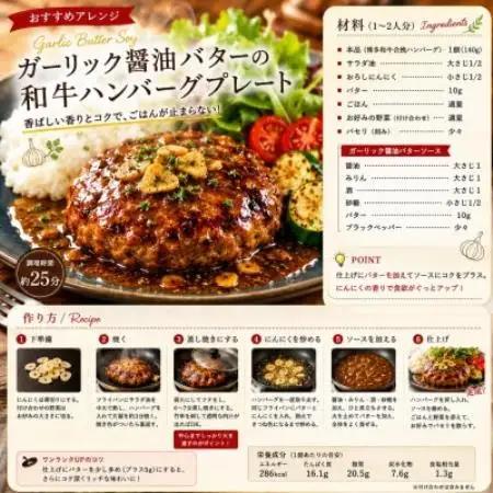 お肉屋さんの手ごね特上博多和牛合挽生ハンバーグ 5個(140g×5個)セット【配送不可地域：離島】【1767706】