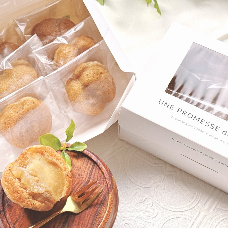 焦がしバターのりんごフィナンシェ6個入