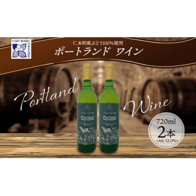 ポートランドぶどうワイン720ml×2本[No.5613-0971]