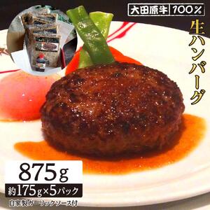 大田原牛 100％ 生ハンバーグ 5パックセット | ブランド 和牛 牛肉 高級 ハンバーグ 自家製 ソース付き ハンバーグハンバーグハンバーグハンバーグ