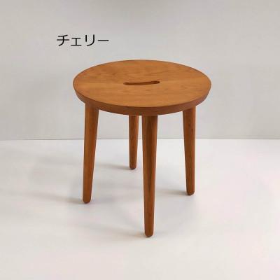 ふるさと納税 旭川市 スツール丸(チェリー)_05516 |  | 01