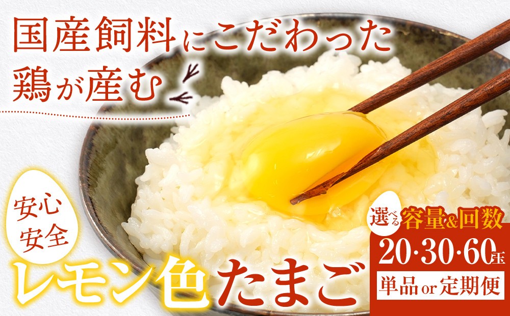 
                  【選べる玉数／定期便】国産飼料にこだわった鶏が産む安全安心の 『レモン色たまご』｜卵 鶏卵 烏骨鶏 卵加工品 たまご タマゴ 和風惣菜 卵焼き 鶏肉 安全 国産飼料 レモン色 新鮮 無添加 天然素材
                