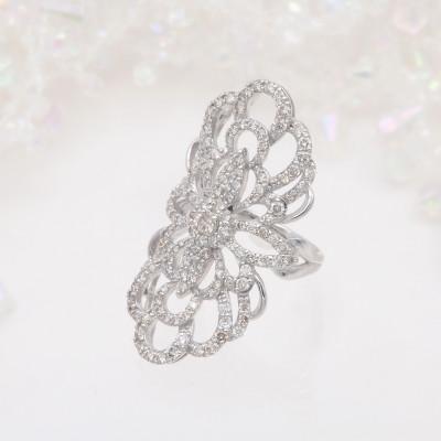 ふるさと納税 山梨県 PT900 2.1ct ダイヤモンド リング　#8　HR-009328 |  | 01