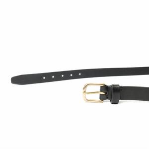 MASSTARD -SADLE LEATHER BELT- BLACK　Size：3