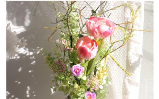 ピンクのチューリップ