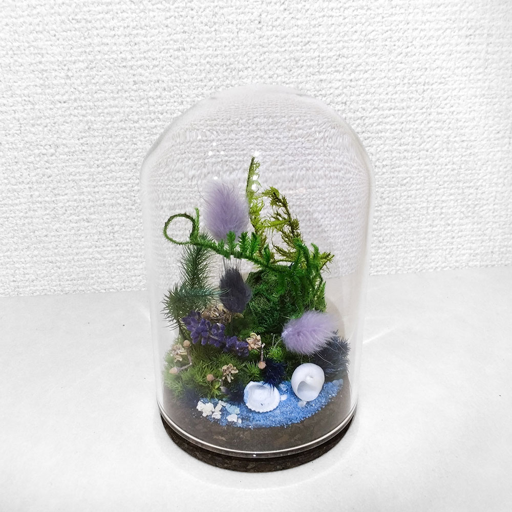 【ふるさと納税】【さとリウム®】プリザーブド加工の テラリウム 夏 1セット 苔テラリウム ガラス瓶 プリザーブド苔 花 木の実 枝葉 枯れない 苔リウム 苔 コケ プリザーブド 観葉植物 グリーン 雑貨 インテリア 観賞用 水やり不要 苔工房アイモス 静岡県 菊川市 送料無料